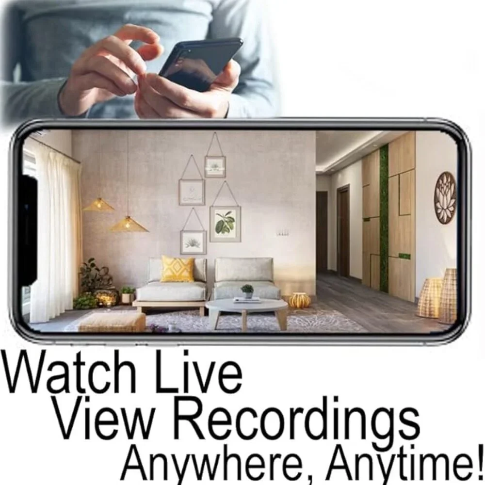 4K Hardwired Outlet Camera WiFi Home Security Monitor Motion Detect Audio Video